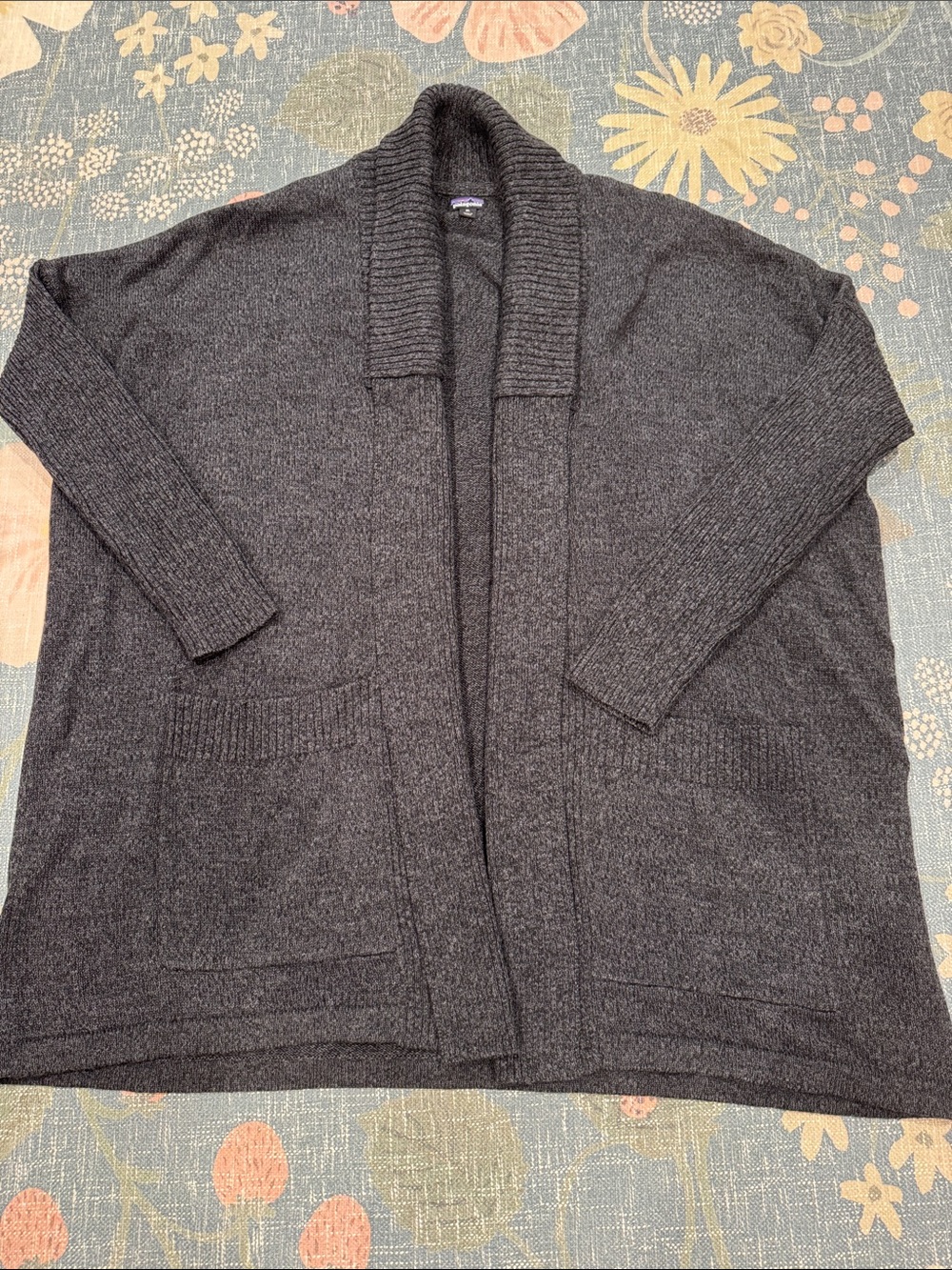 Patagonia Merino Wool Open Cardigan Sweater Sz XL